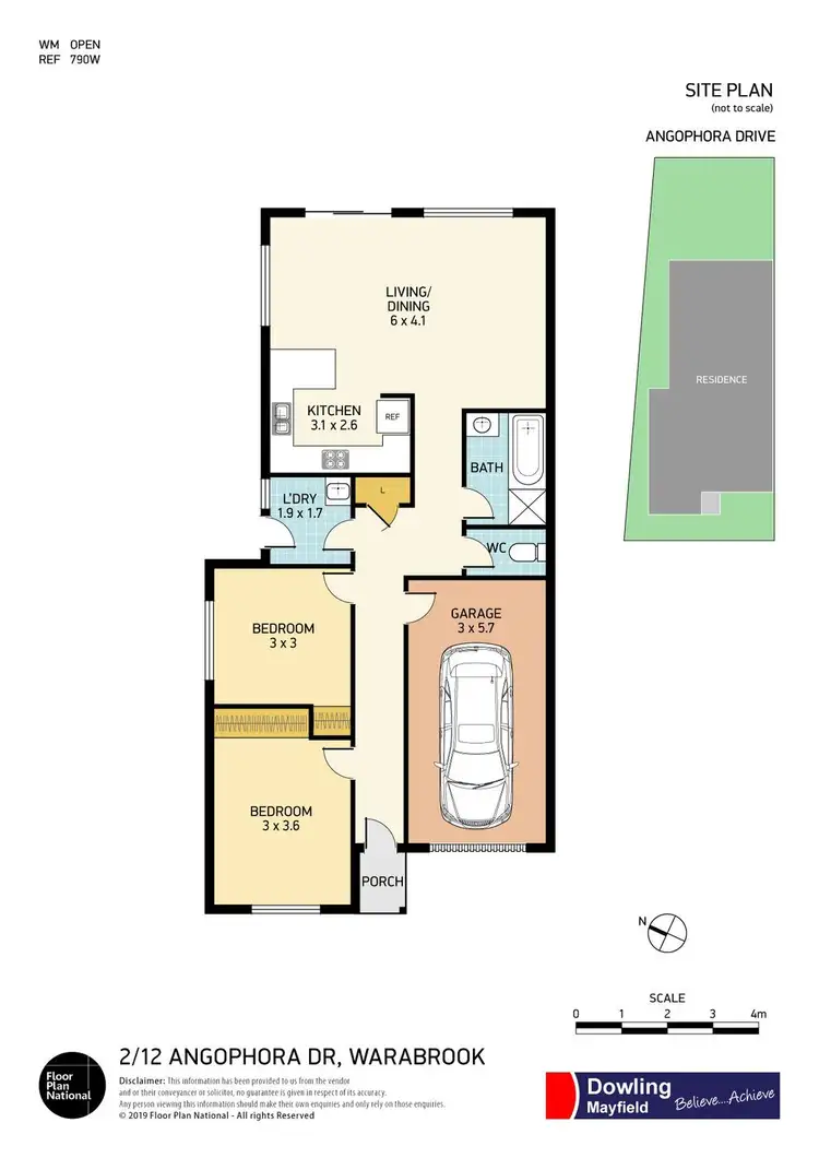 Floorplan of Homely villa listing, 2/12 Angophora Drive, Warabrook NSW 2304
