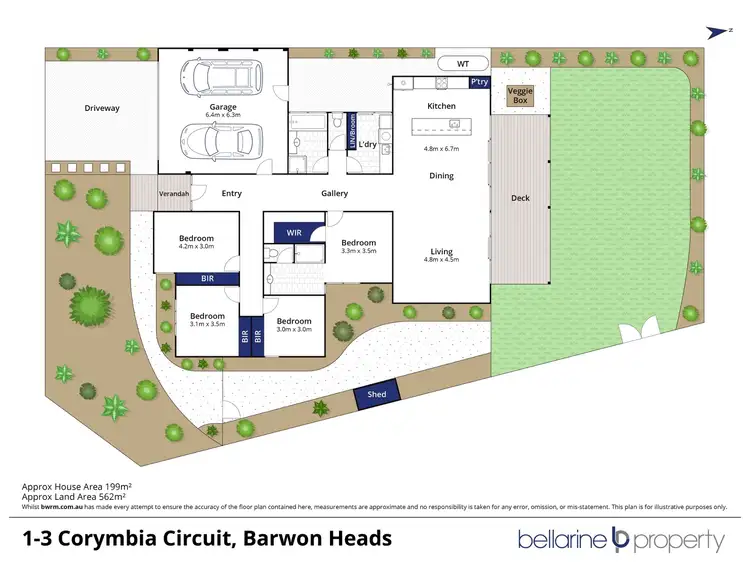Floorplan of Homely house listing, 1-3 Corymbia Circuit, Barwon Heads VIC 3227