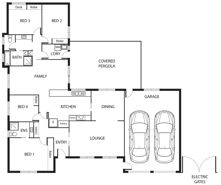 Floorplan of Homely house listing, 1 Farrelly Close, Oxley ACT 2903