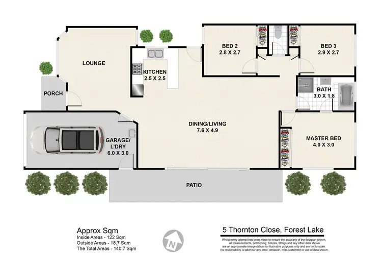 Floorplan of Homely house listing, 5 Thornton Close, Forest Lake QLD 4078