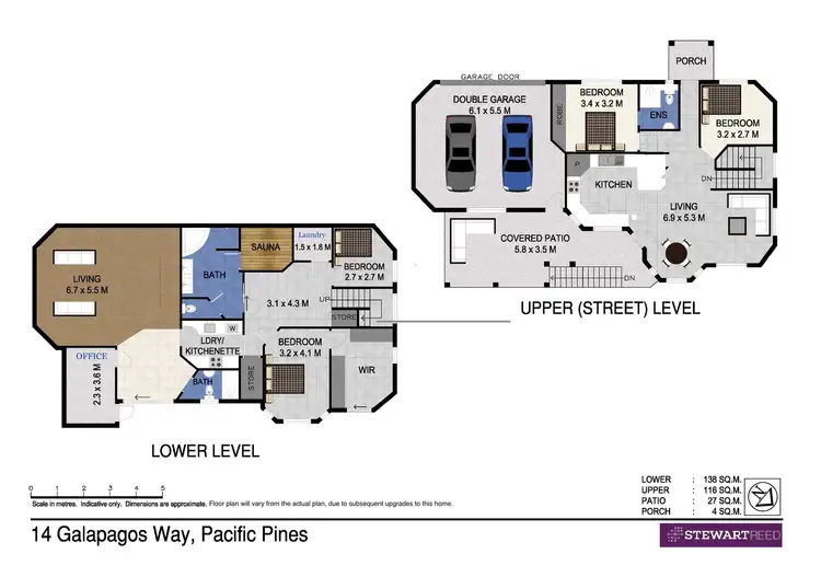 Floorplan of Homely house listing, 14 Galapagos Way, Pacific Pines QLD 4211