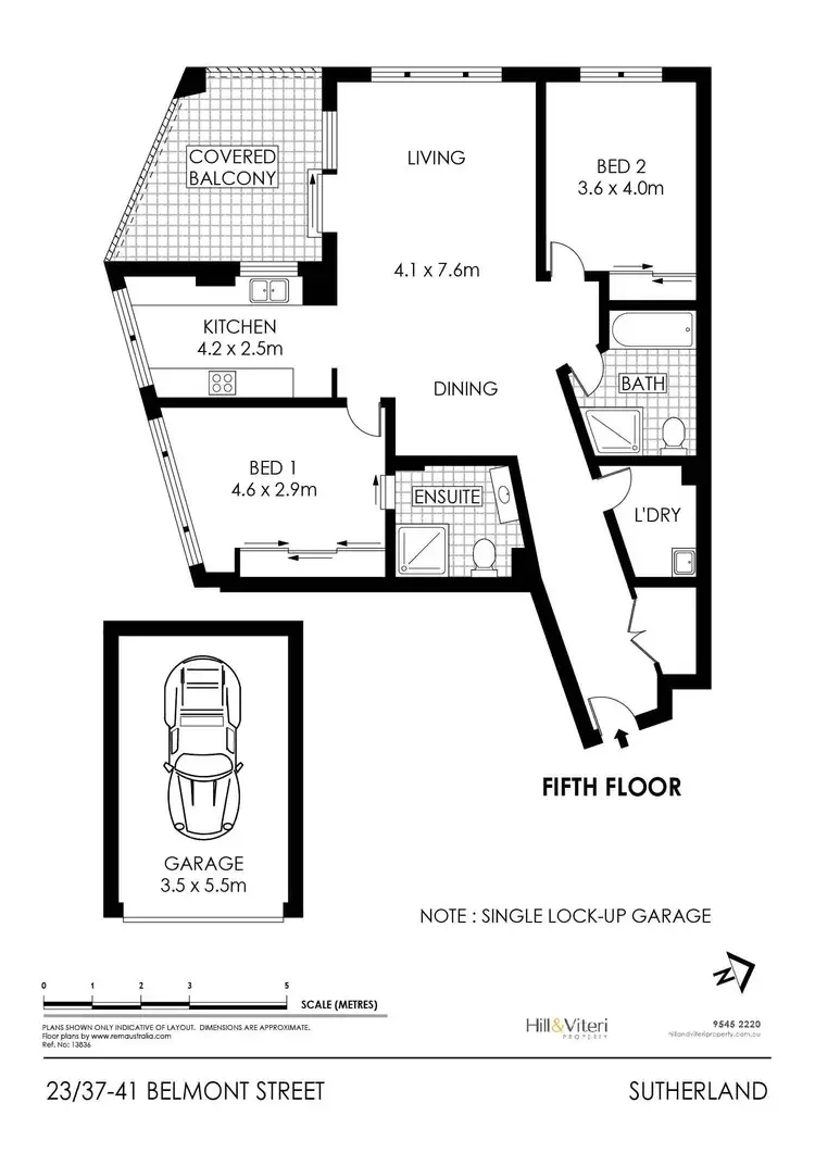 Floorplan of Homely apartment listing, 23/37-41 Belmont Street, Sutherland NSW 2232