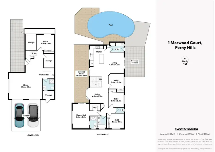 Floorplan of Homely house listing, 1 Marwood Court, Ferny Hills QLD 4055