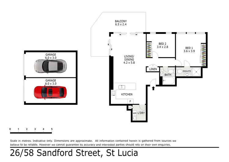 Floorplan of Homely unit listing, 26/58 Sandford Street, St Lucia QLD 4067
