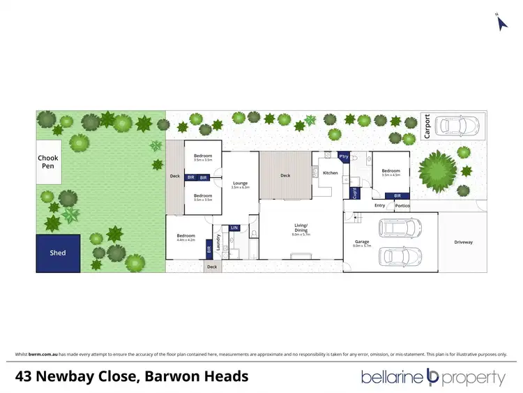 Floorplan of Homely house listing, 43 Newbay Close, Barwon Heads VIC 3227