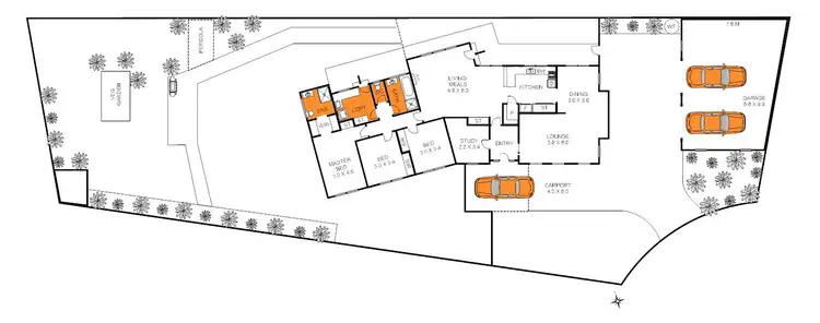 Floorplan of Homely house listing, 3 Pandora Court, Whittington VIC 3219