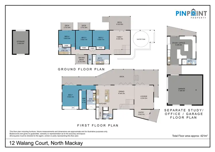 Floorplan of Homely house listing, 12 Walang Court, North Mackay QLD 4740