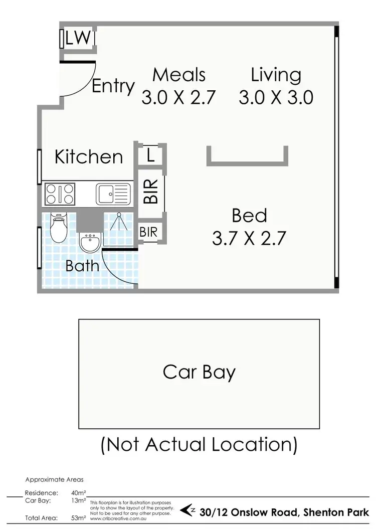 Floorplan of Homely apartment listing, 30/12 Onslow Road, Shenton Park WA 6008