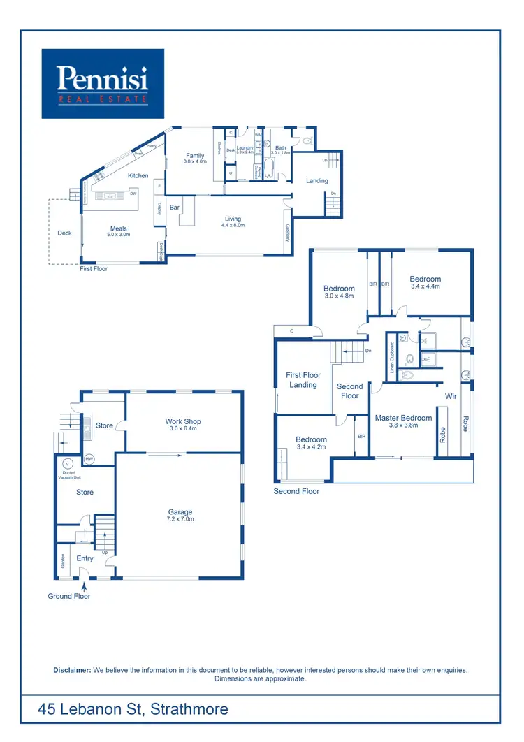 Floorplan of Homely house listing, 45 Lebanon Street, Strathmore VIC 3041