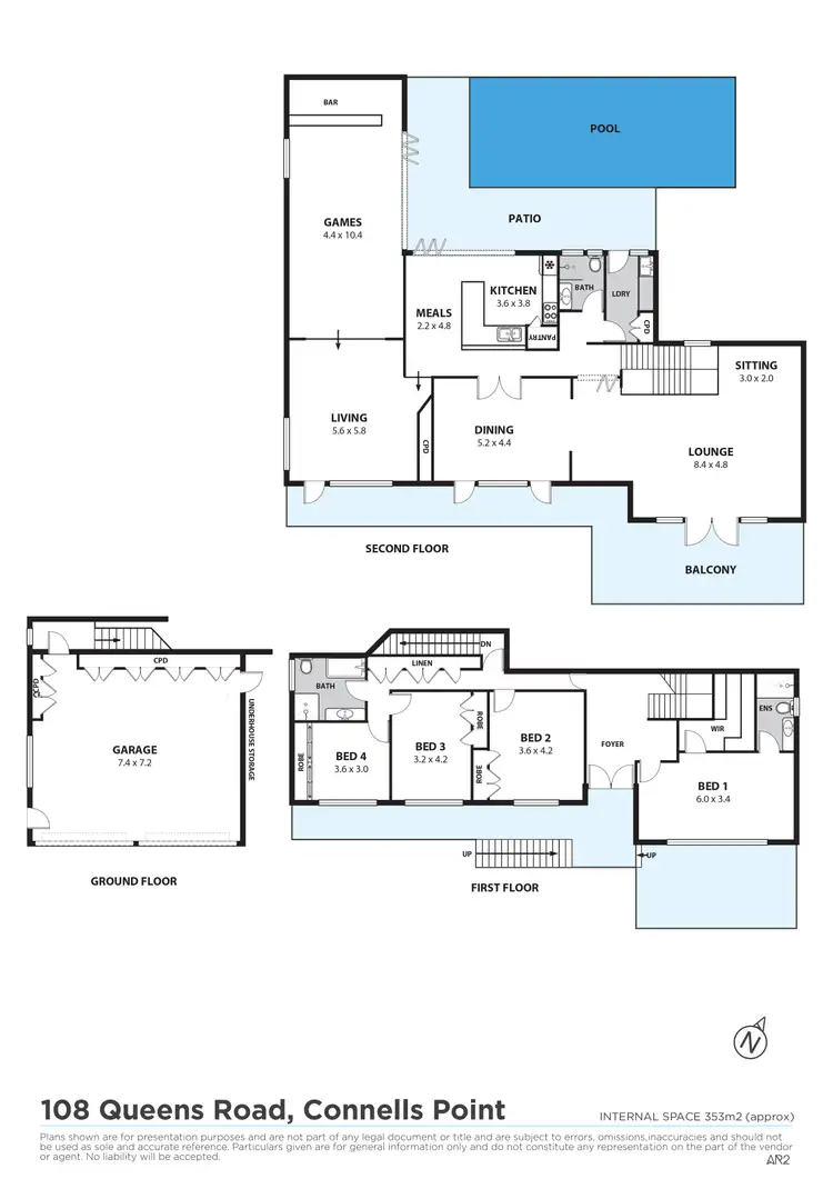 Floorplan of Homely house listing, 108 Queens Road, Connells Point NSW 2221