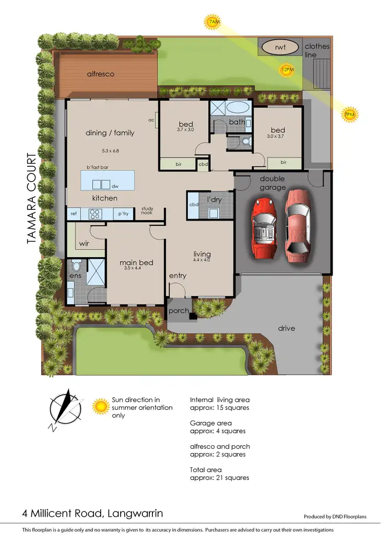 Floorplan of Homely house listing, 4 Millicent Road, Langwarrin VIC 3910