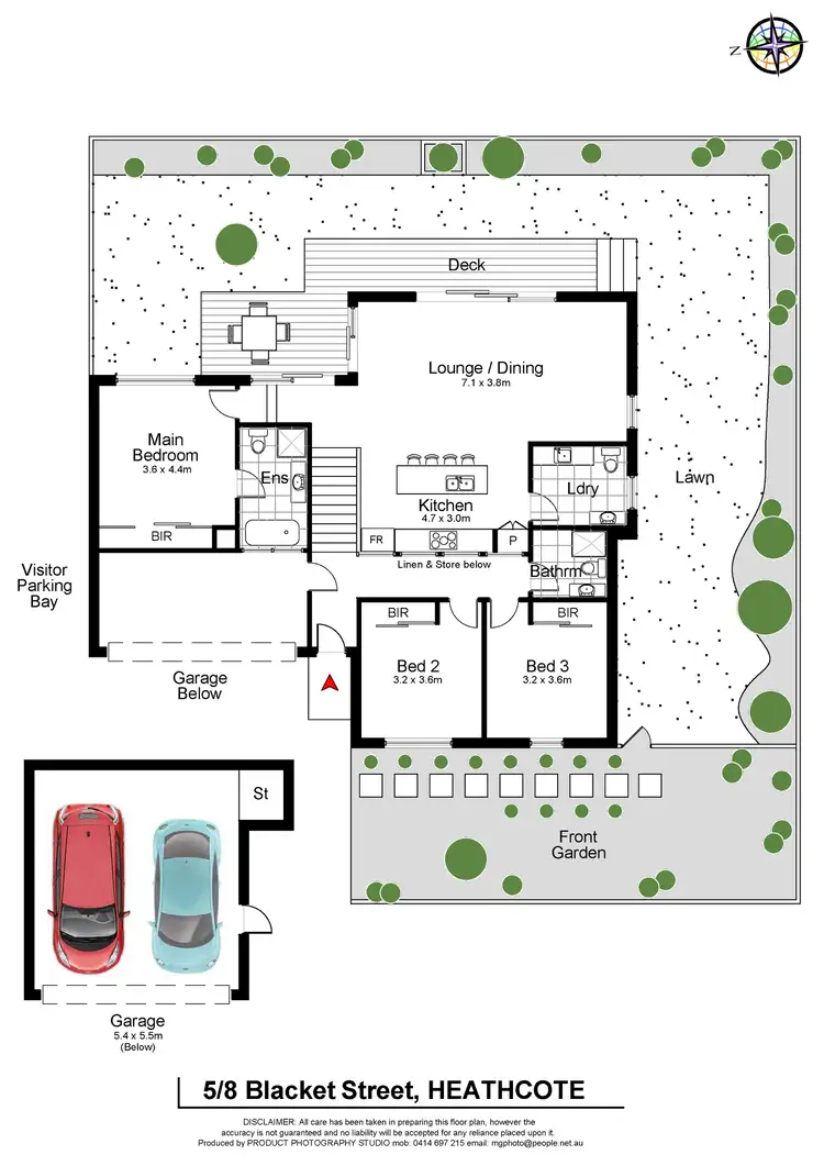 Floorplan of Homely townhouse listing, 5/8 Blacket Street, Heathcote NSW 2233