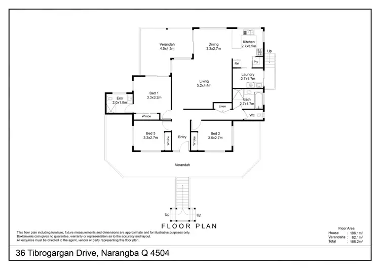 Floorplan of Homely house listing, 36 Tibrogargan Drive, Narangba QLD 4504