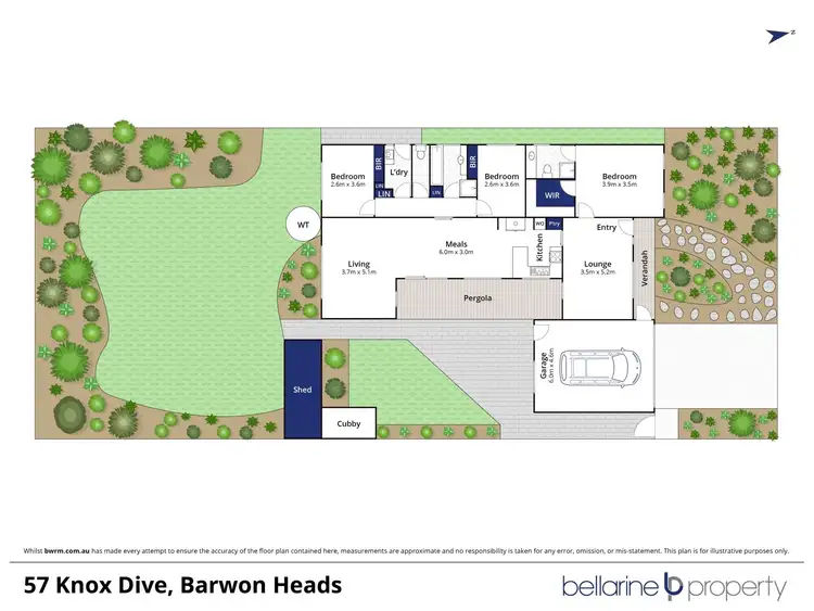 Floorplan of Homely house listing, 57 Knox Drive, Barwon Heads VIC 3227