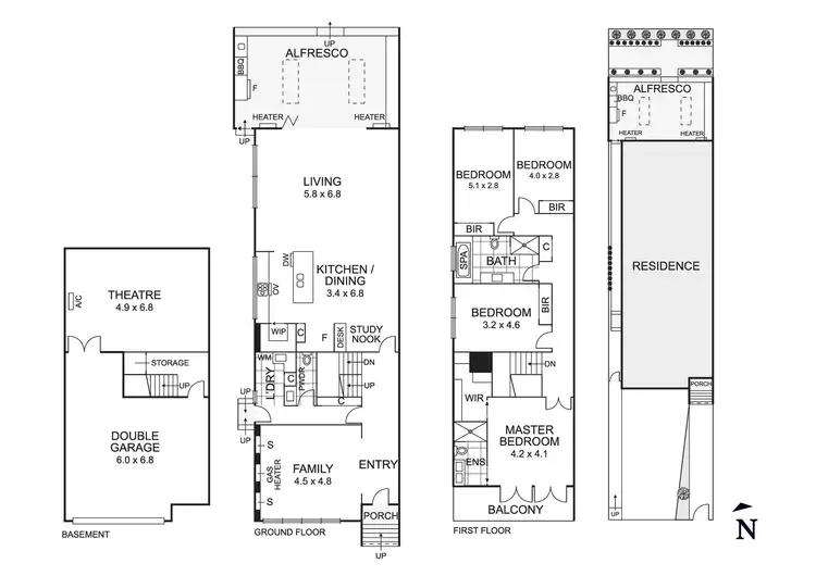 Floorplan of Homely house listing, 2a May Street, Aberfeldie VIC 3040