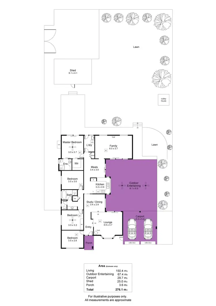 Floorplan of Homely house listing, 1 Equestrian Drive, Woodcroft SA 5162