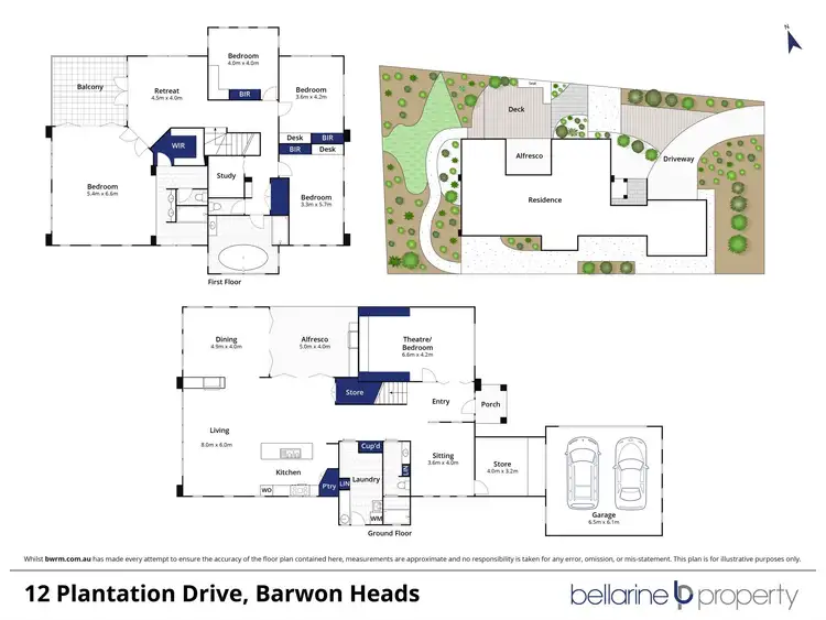 Floorplan of Homely house listing, 12 Plantation Drive, Connewarre VIC 3227