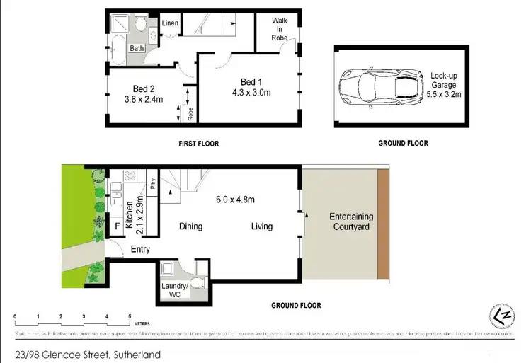 Floorplan of Homely townhouse listing, 23/98-102 Glencoe Street, Sutherland NSW 2232
