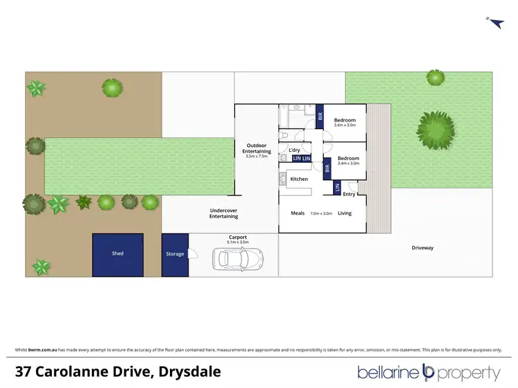 Floorplan of Homely house listing, 37 Carolanne Drive, Drysdale VIC 3222