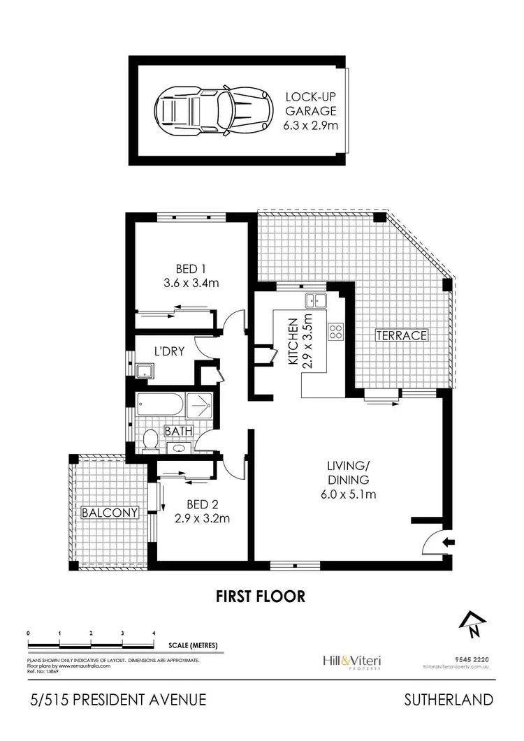 Floorplan of Homely apartment listing, 5/515 President Avenue, Sutherland NSW 2232