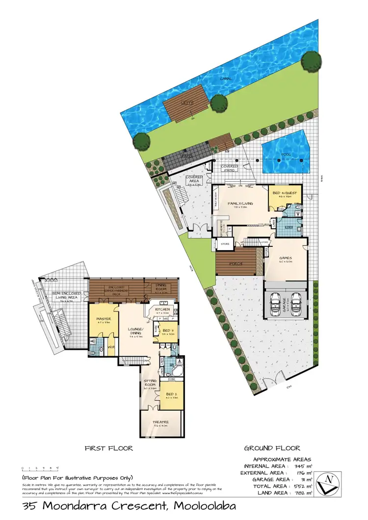Floorplan of Homely house listing, 35 Moondarra Crescent, Mooloolaba QLD 4557