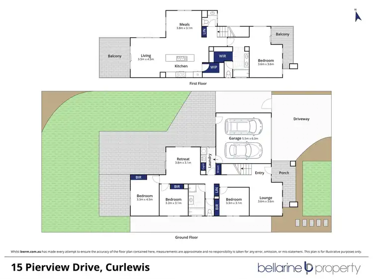 Floorplan of Homely house listing, 15 Pierview Drive, Curlewis VIC 3222