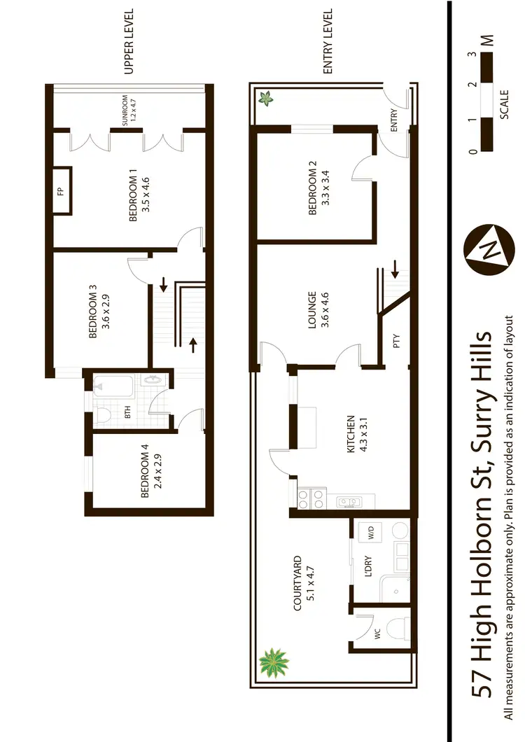 Floorplan of Homely terrace listing, 57 High Holborn Street, Surry Hills NSW 2010