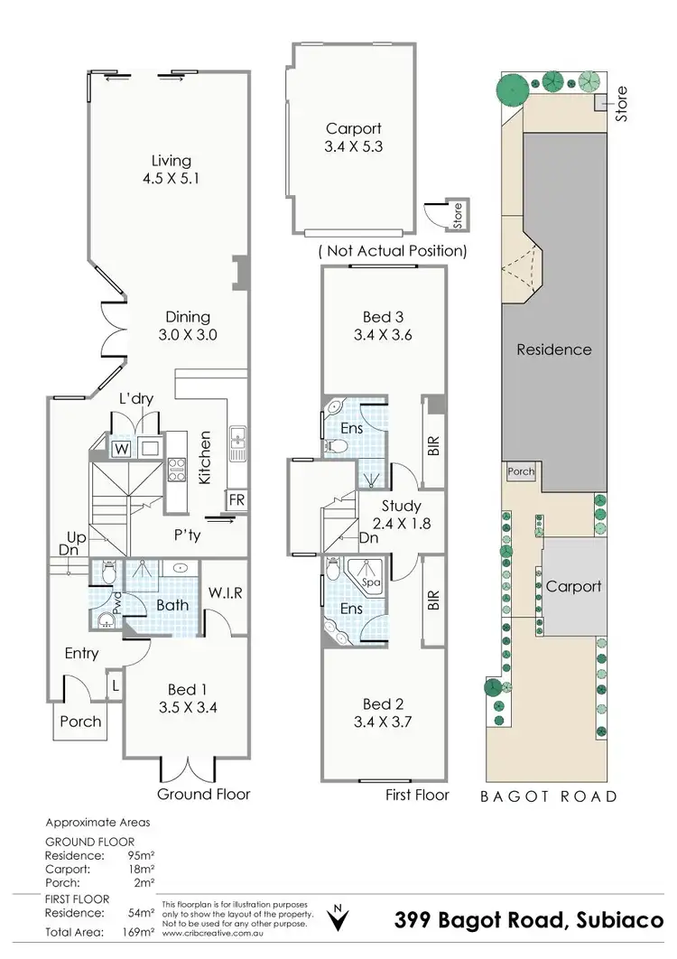 Floorplan of Homely house listing, 399 Bagot Road, Subiaco WA 6008