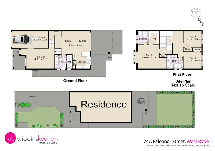 Floorplan of Homely semi-detached listing, 74A Falconer Street, West Ryde NSW 2114
