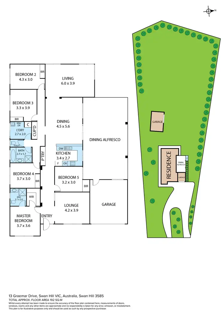 Floorplan of Homely house listing, 13 Graemar Drive, Swan Hill VIC 3585