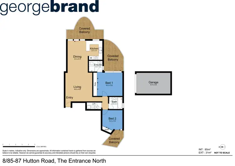 Floorplan of Homely apartment listing, 8/85-87 Hutton Road, The Entrance North NSW 2261