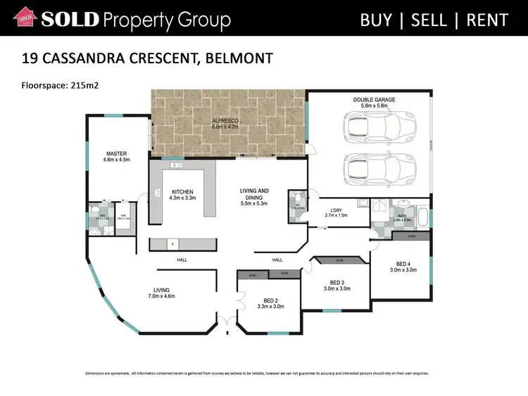 Floorplan of Homely house listing, 19 Cassandra Crescent, Belmont QLD 4153