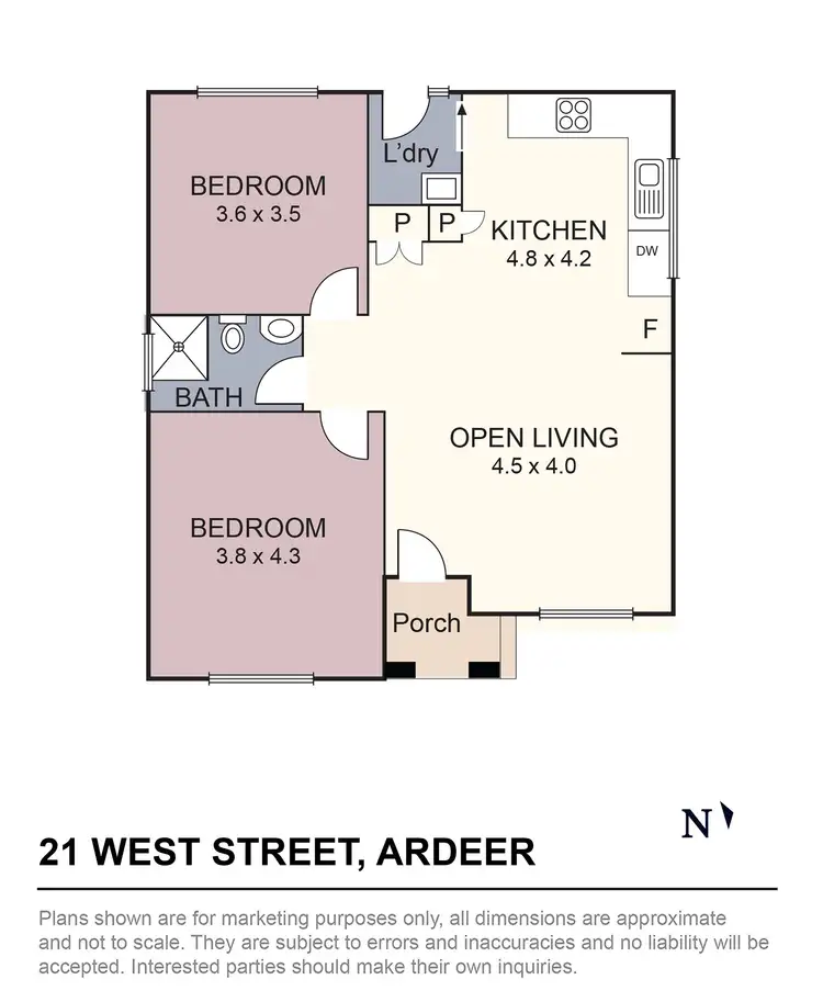 Floorplan of Homely house listing, 21 West Street, Ardeer VIC 3022