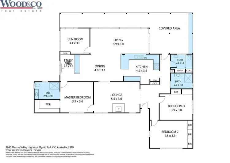 Floorplan of Homely rural property listing, 2945 Murray Valley Hwy, Mystic Park VIC 3579