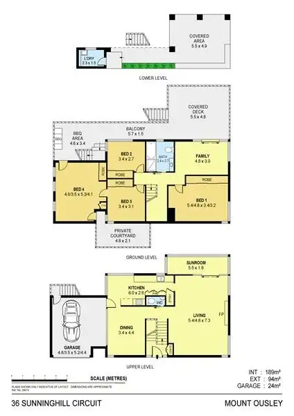 Floorplan of Homely house listing, 36 Sunninghill Circuit, Mount Ousley NSW 2519