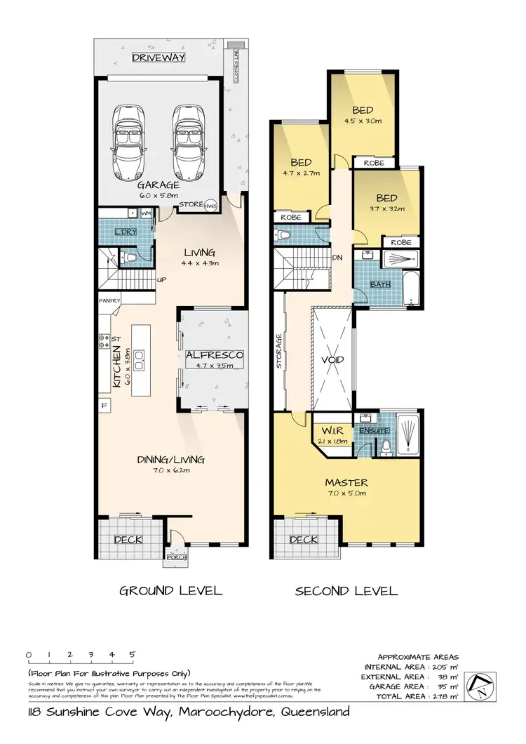 Floorplan of Homely house listing, 118 Sunshine Cove Way, Maroochydore QLD 4558