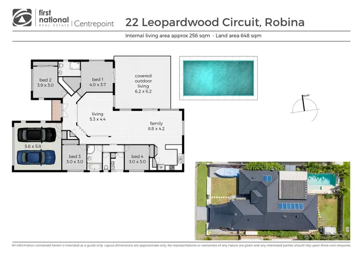Floorplan of Homely house listing, 22 Leopardwood Circuit, Robina QLD 4226