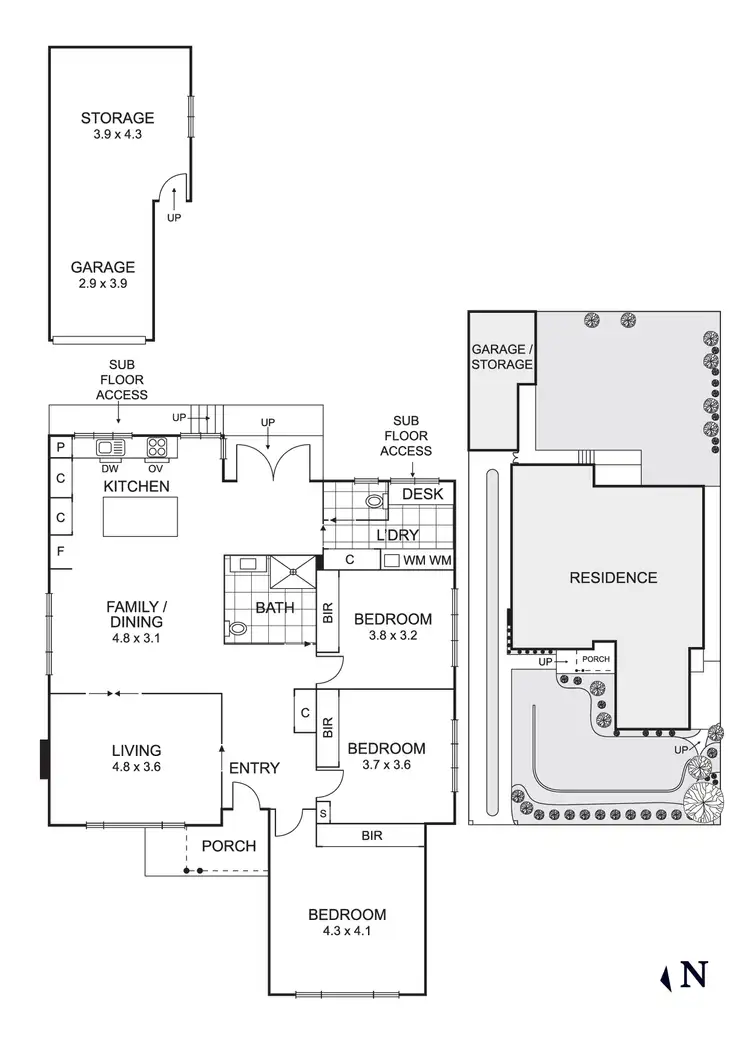Floorplan of Homely house listing, 37 Vida Street, Aberfeldie VIC 3040