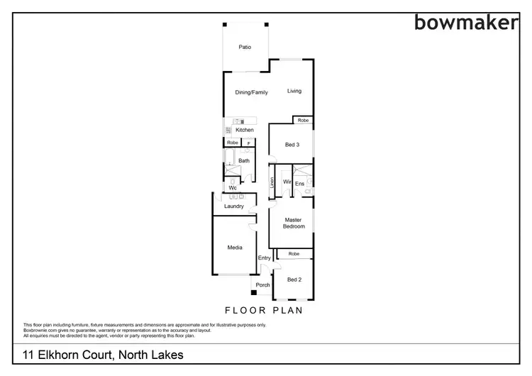 Floorplan of Homely house listing, 11 Elkhorn Court, North Lakes QLD 4509