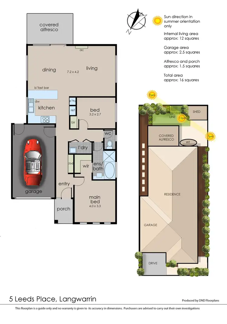 Floorplan of Homely unit listing, 5 Leeds Place, Langwarrin VIC 3910