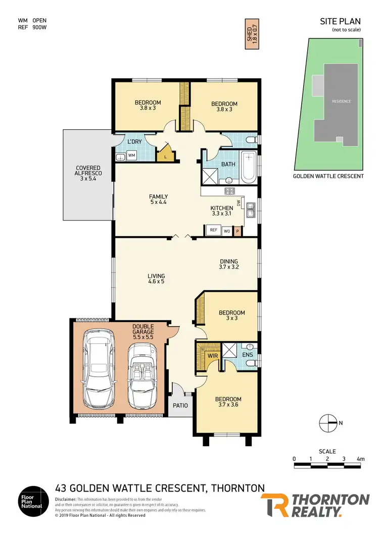 Floorplan of Homely house listing, 43 Golden Wattle Crescent, Thornton NSW 2322