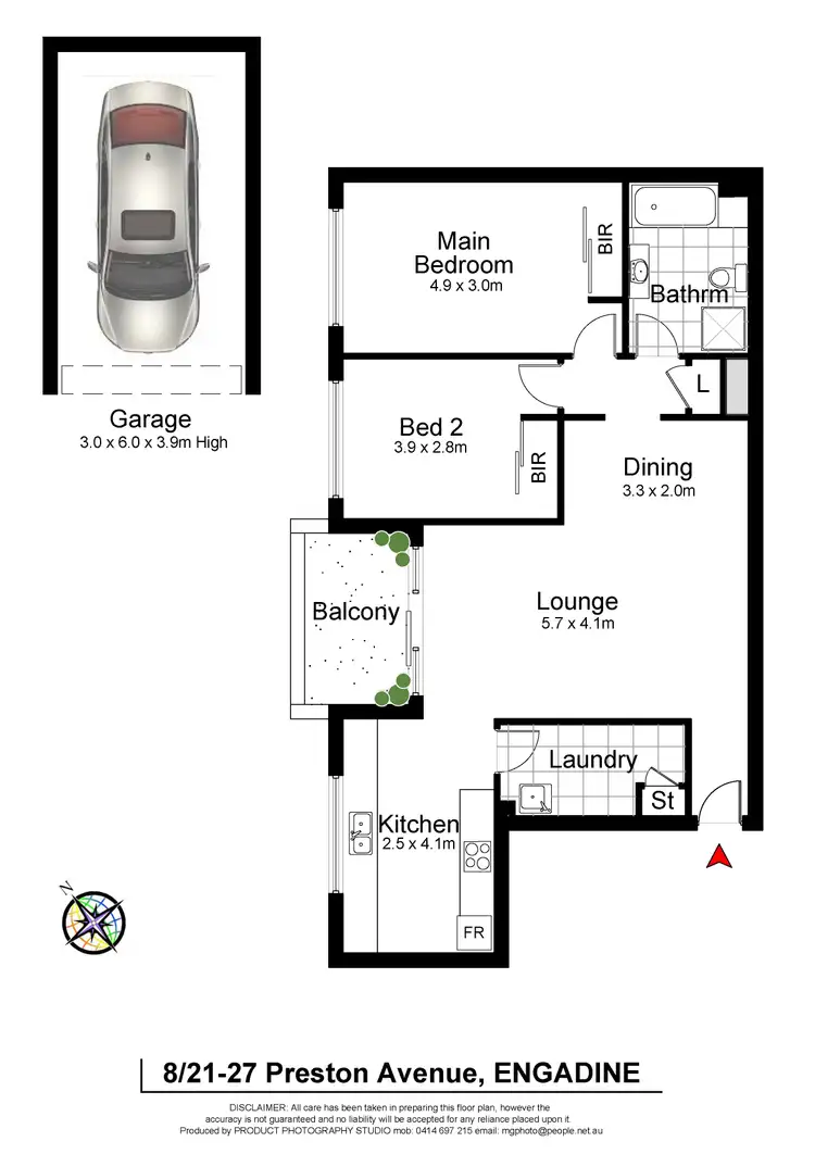 Floorplan of Homely unit listing, 8/21-27 Preston Avenue, Engadine NSW 2233
