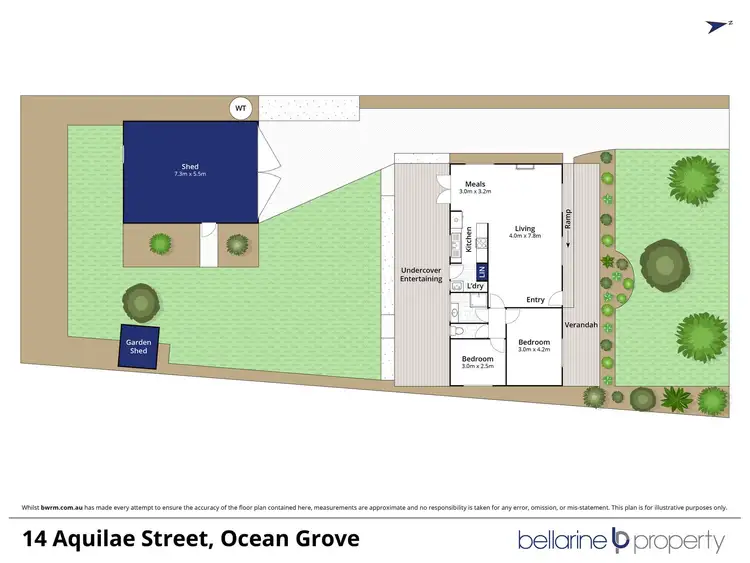 Floorplan of Homely house listing, 14 Aquilae Street, Ocean Grove VIC 3226