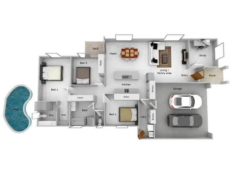 Floorplan of Homely house listing, 5 Astley Parade, North Lakes QLD 4509