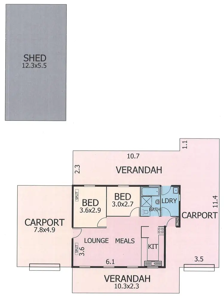 Floorplan of Homely house listing, 10 Cedar Avenue, Murray Bridge SA 5253