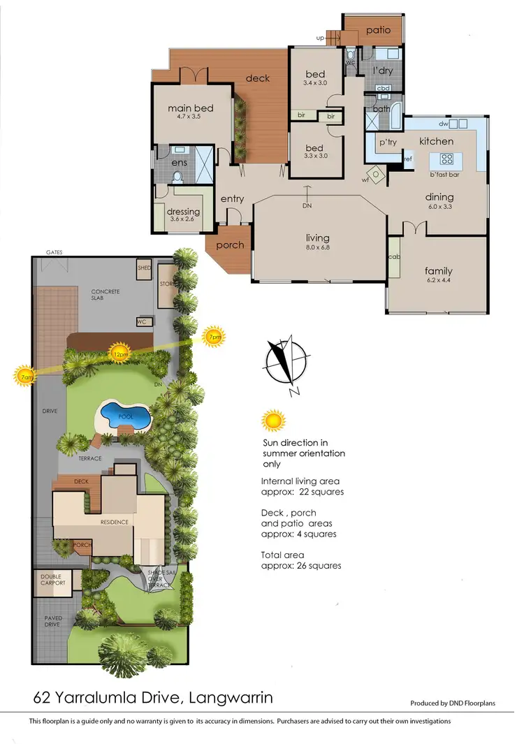 Floorplan of Homely house listing, 62 Yarralumla Drive, Langwarrin VIC 3910
