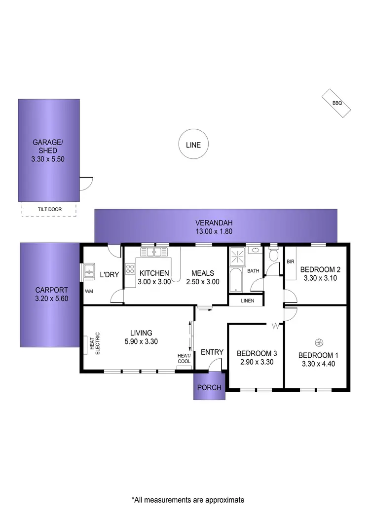 Floorplan of Homely house listing, 4 Heading Avenue, Campbelltown SA 5074