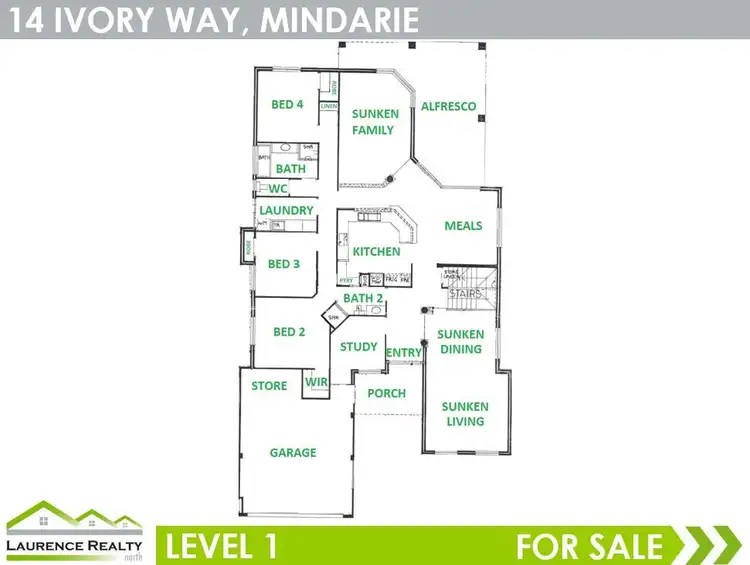 Floorplan of Homely house listing, 14 Ivory Way, Mindarie WA 6030