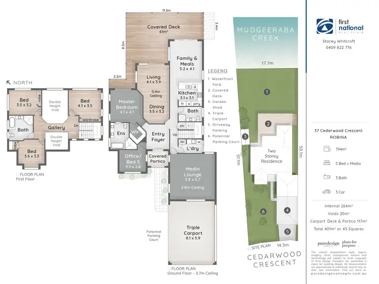 Floorplan of Homely house listing, 37 Cedarwood Crescent, Robina QLD 4226