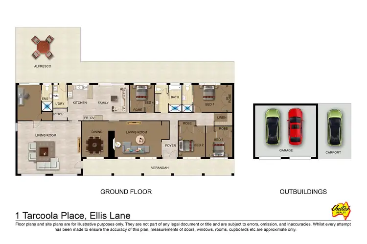 Floorplan of Homely rural property listing, 1 Tarcoola Place, Ellis Lane NSW 2570